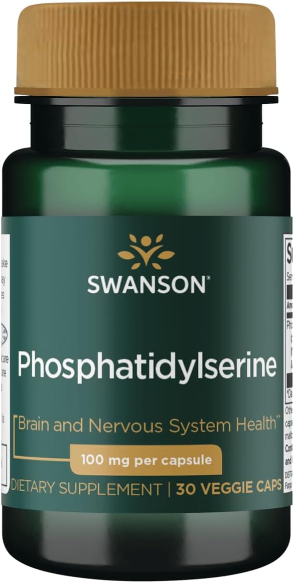 Swanson Fosfatidilserina Conjugada con DHA 100 mg, 30 Cápsulas