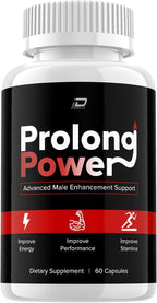 Prolong Power Pills - Suplemento Natural para Hombres (60 Cápsulas)