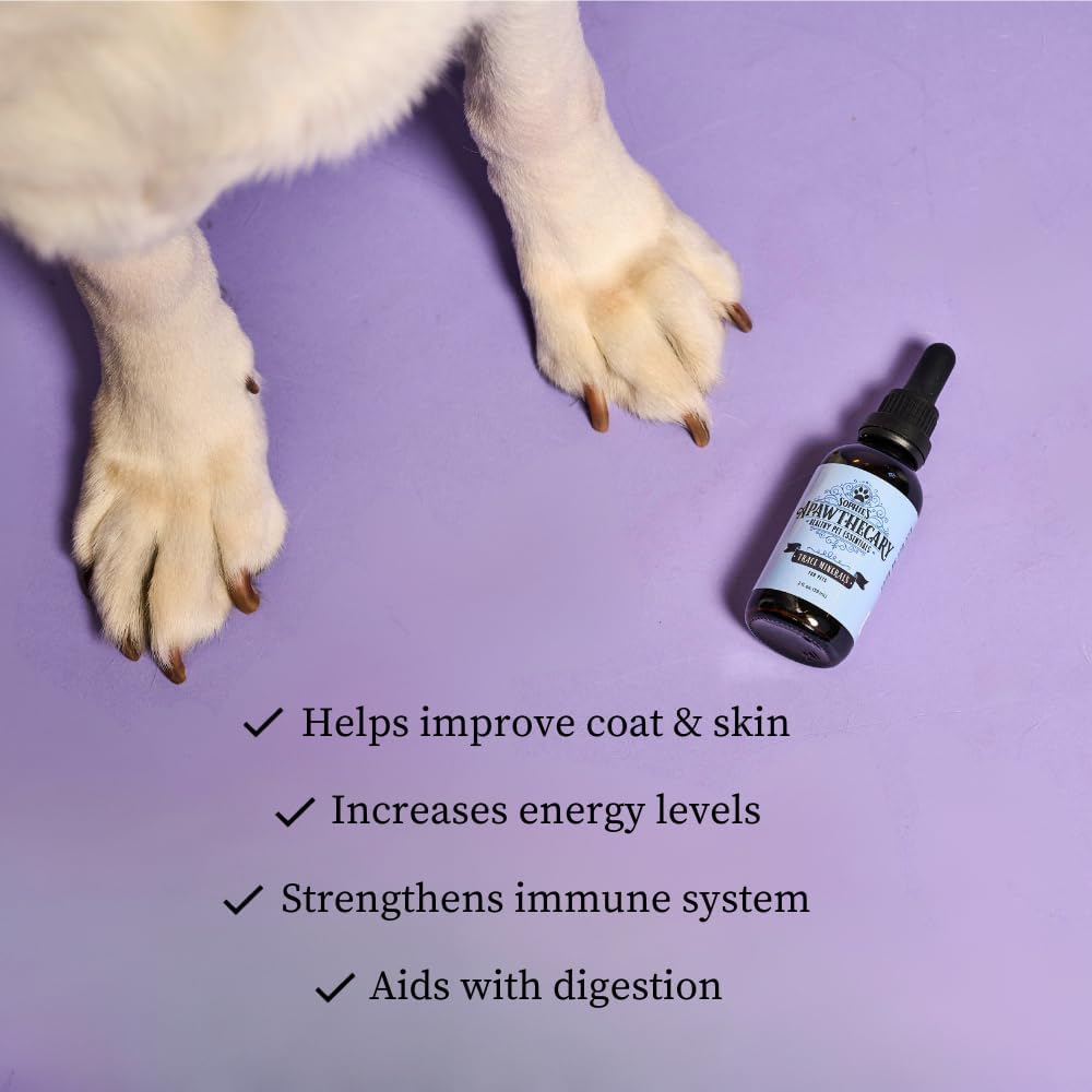 Sophie's Apawthecary Trace Minerals for Pets - 70+ Minerales Esenciales con Ácido Fúlvico - 60 ml