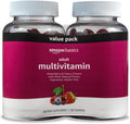 Multivitamínico en Gominolas para Adultos, Sabores Frutos del Bosque y Cereza, 300 Gominolas (2 Envases de 150)