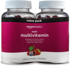 Multivitamínico en Gominolas para Adultos, Sabores Frutos del Bosque y Cereza, 300 Gominolas (2 Envases de 150)