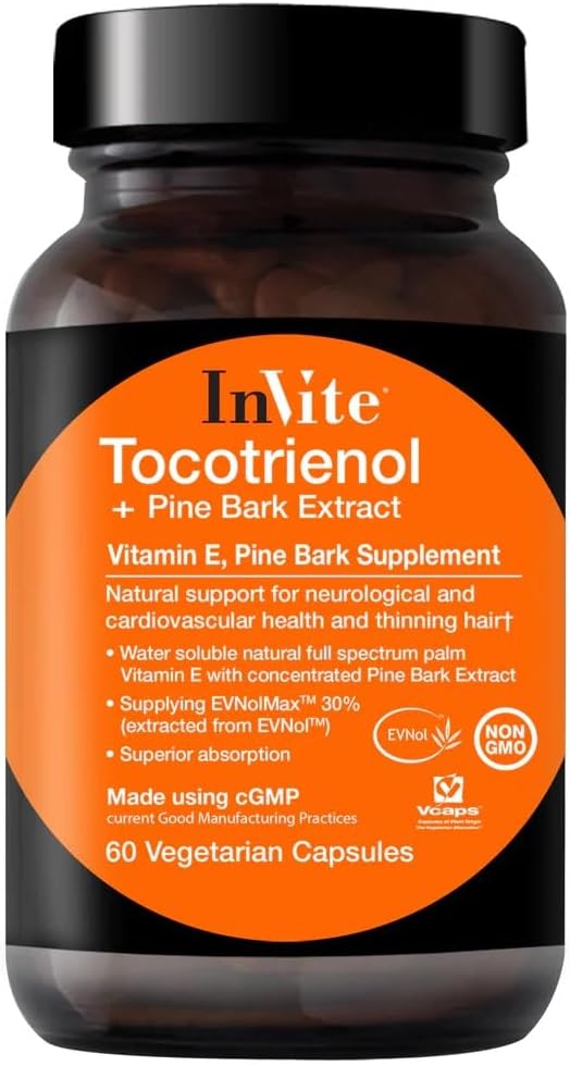 Invite Health Tocotrienal + Pine Bark Extract, 60 Cápsulas Vegetarianas