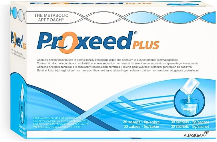 ALFASIGMA Proxeed Plus – Suplemento de Fertilidad Masculina, 30 Sobres