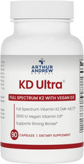 Arthur Andrew Medical KD Ultra Vitamina D3 y K2, 90 Cápsulas