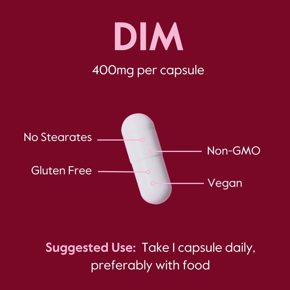 BESTVITE DIM (Diindolylmethane) 400mg con Bioperina - 240 Cápsulas Veganas