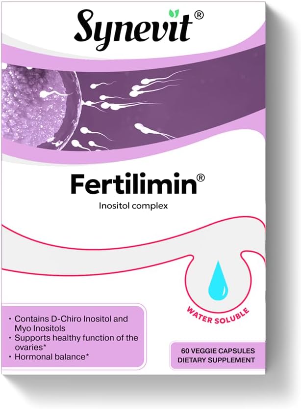 Fertilimin® Suplemento de Fertilidad para Mujeres – Apoya la Ovulación, Equilibrio Hormonal, SOP y Ciclos Regulares | 60 Comprimidos