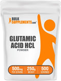 BulkSupplements L-Ácido Glutámico HCl en Polvo, 250g