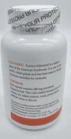 Arizona Natural Chaparral (Larrea tridentata), 500 mg, 180 Cápsulas