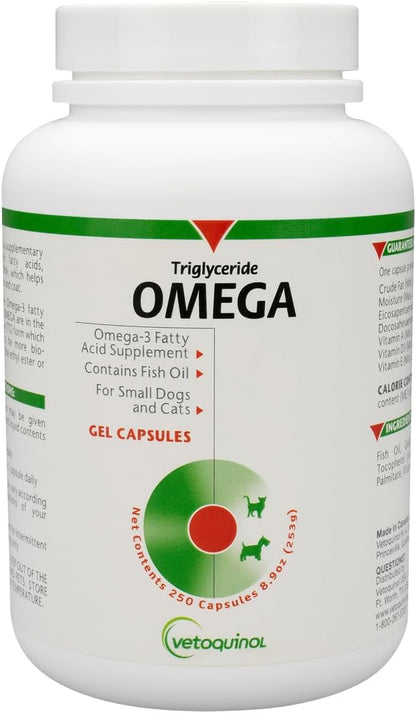 Vetoquinol Triglyceride Omega - Aceite de Pescado para Perros y Gatos - Apoya la Piel, el Pelaje y la Respuesta Inmunitaria – Image 9