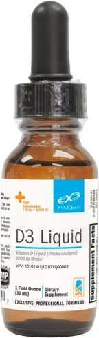 XYMOGEN D3 Liquid - Microemulsified Vitamin D3 - 1000 IU Per Drop - 68 ml
