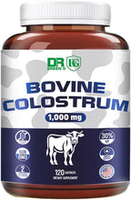 VITAMISAN Calostro Bovino, 120 Cápsulas, 1000mg por Ración, 30% IgG Inmunoglobulinas, Polvo de Calostro Bovino No OGM, Sin Gluten