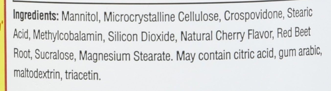 Vitamina B12 2500 mcg Sublingual - Metilcobalamina - Member's Mark (300 comprimidos)