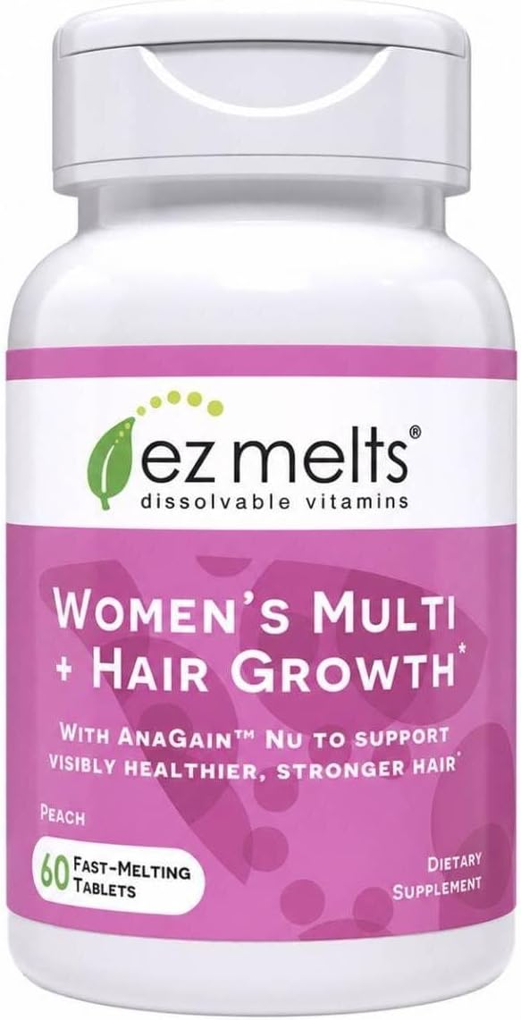 EZ Melts Multivitamínico + Hierro - 60 Comprimidos Disolventes Sabor Tropical Cherry