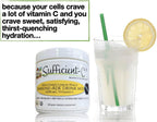 Sufficient-C Vitamina C en Alta Dosis No-GMO - Mezcla para Bebida Sabor Limón y Melocotón 250g (Pack de 2)