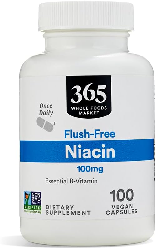 365 by Whole Foods Market, Niacina, 100 mg, 100 cápsulas