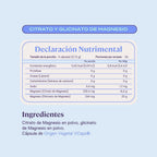 B-FIT B Magnesio Glicinato y Citrato - Apoya el Sueño y la Recuperación Muscular - Vegano - 496 mg - 220 Cápsulas - 2 Meses de Suministro