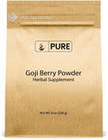 Pure Original Ingredients Polvo de Bayas de Goji (227g) - Wolfberry, Suplemento Herbal Tradicional, No Transgénico