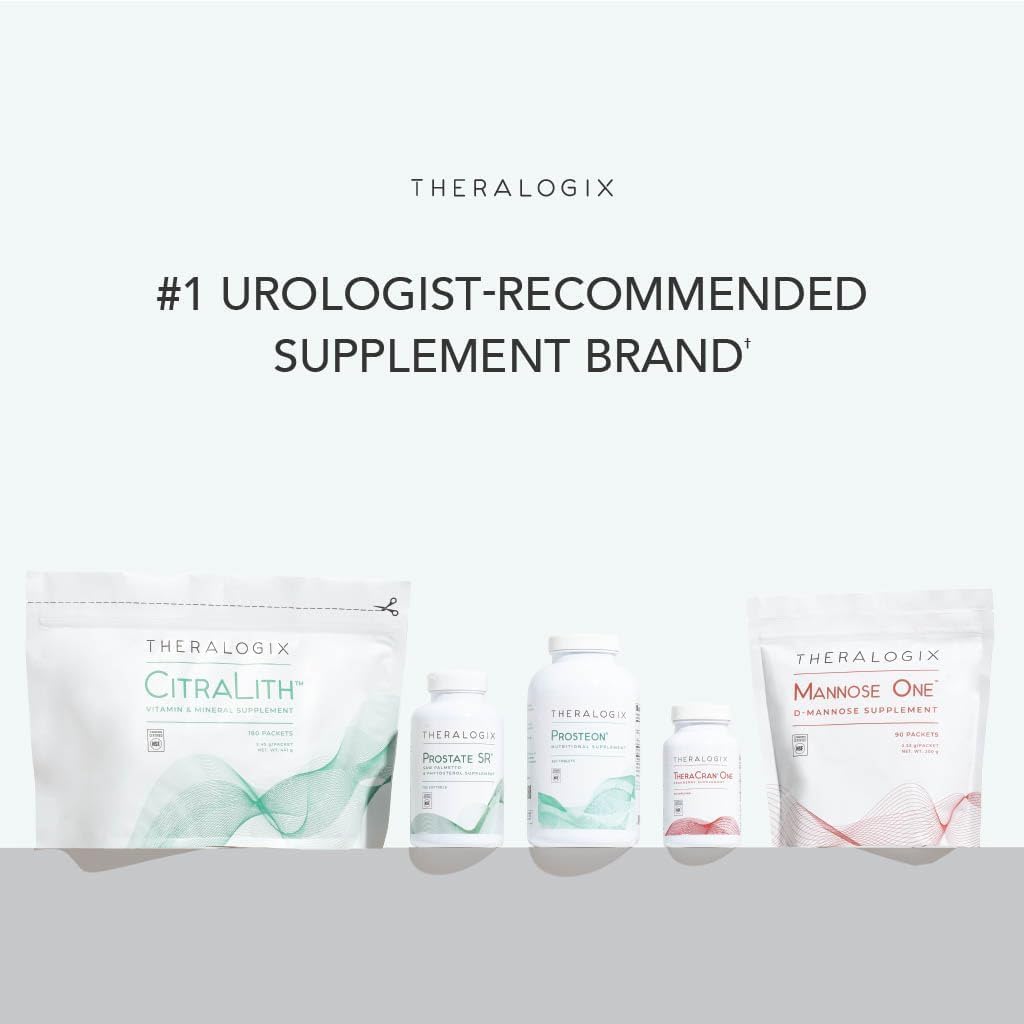 Theralogix CitraLith Suplemento Renal con Magnesio, Potasio y Vitamina B6 – 180 Sobres (90 Días)