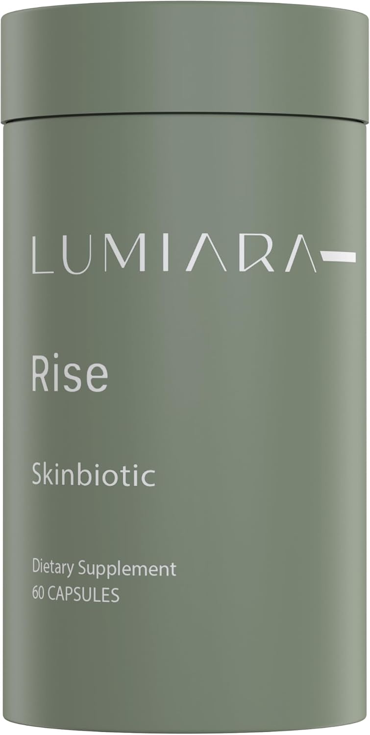 Lumiara Rise Skinbiotic - Suplemento para la piel y el intestino, potenciador de colágeno natural, 60 cápsulas