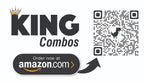 Comprimidos de glucosa para llevar - Pack de 3 (10 unidades cada uno) - Sabores Naranja, Tropical y Fruit Punch + Código QR King Combo