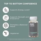 Pure for Men T-Support | Suplemento de Apoyo Total para Hombres con Maca y Ashwagandha | 60 Cápsulas