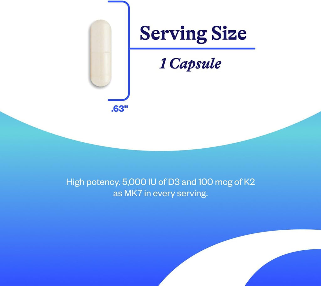 Seeking Health Vitamina D3 + K2 - 60 Capsules