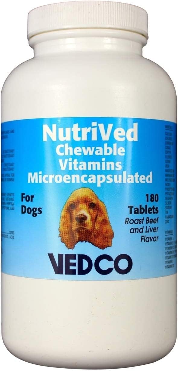 Vedco NutriVed Multivitamínico masticable para perros 180 comprimidos