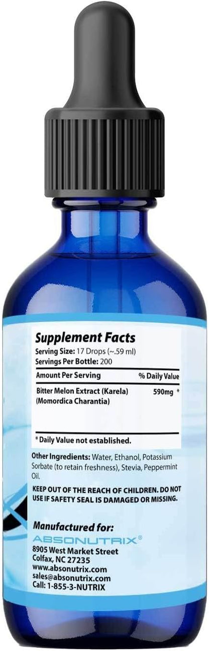Absonutrix Extracto de Melón Amargo 590 mg, 118 ml (4 fl oz) - 200 Dosis – Image 2