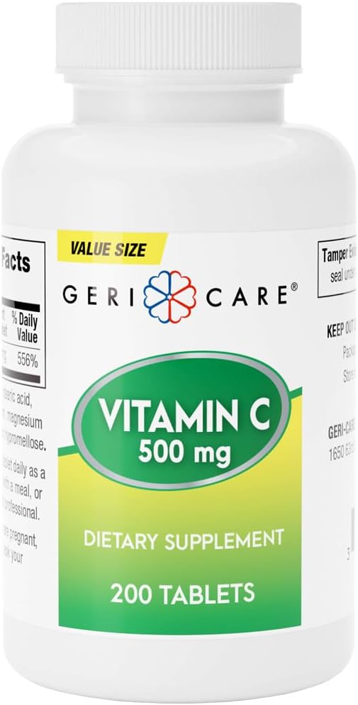 GeriCare Vitamina C 500 mg, 200 Comprimidos
