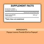 minature Papaya Leaf Tablets 90 Tablets, 1000 mg | 45 Días | Vegano