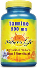 Nature's Life Taurina | 100 cápsulas