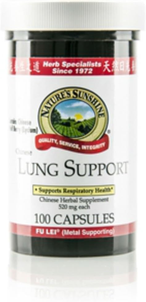 Nature's Sunshine Lung Support, 100 Cápsulas