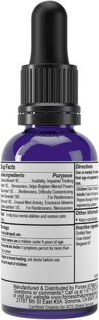Forces of Nature Focus Supplement, Focus More Medicina Homeopática, Suplemento para la Memoria y Concentración, 30 ml