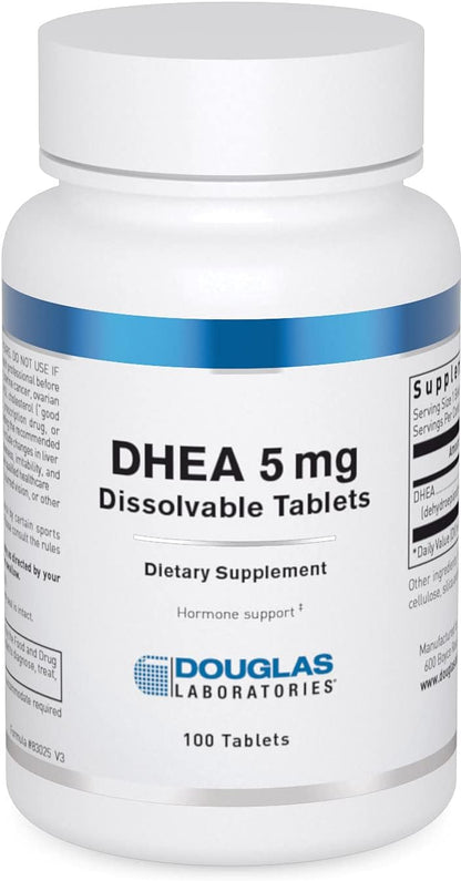 Douglas Laboratories DHEA 5 mg, 100 Comprimidos Disolubles – Image 1