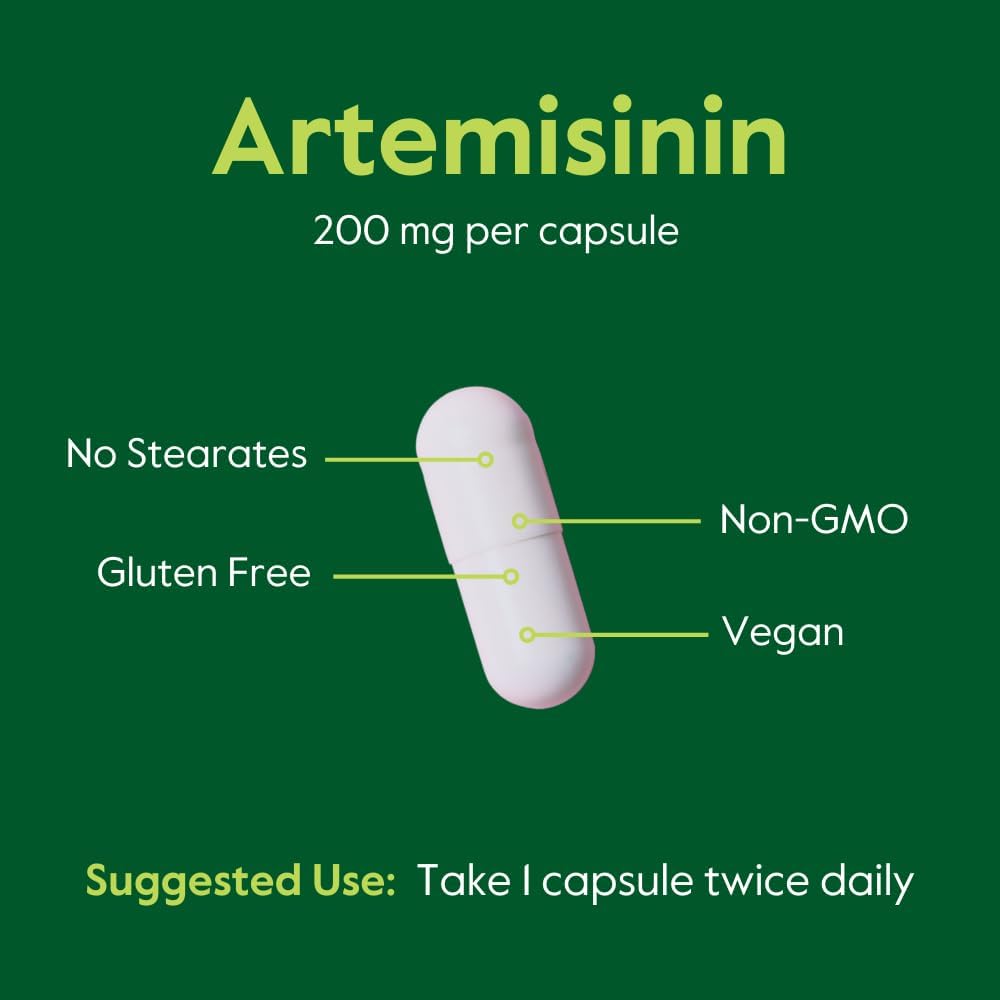 BESTVITE Artemisinina 200mg por Cápsula (60 Cápsulas Vegetales)