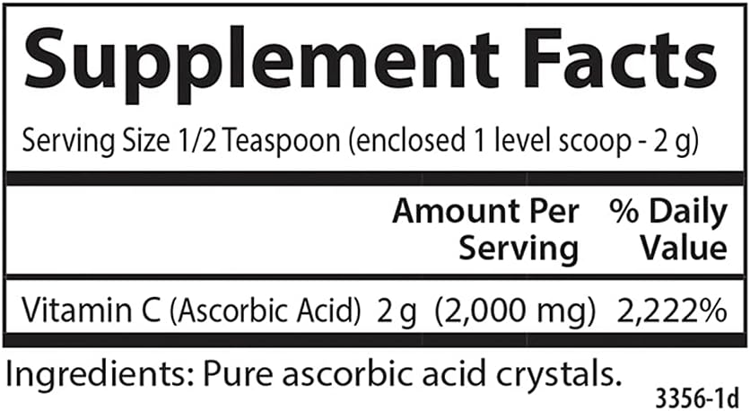 Carlson Labs Vitamina C en Cristales No OGM, 170g (6 oz)