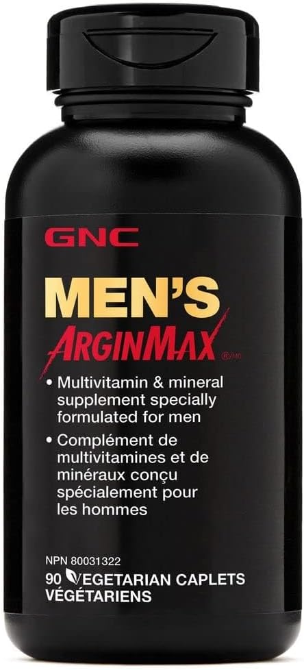 GNC Men's Arginmax: Suplemento para la Salud Sexual Masculina, 90 Comprimidos