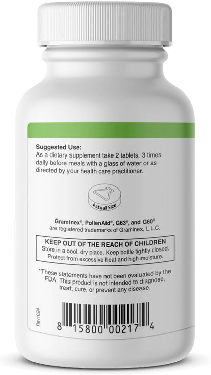 Graminex PollenAid: Suplemento de extracto – Fitoesteroles : sustancias vegetales que contribuyen al mantenimiento – Image 2