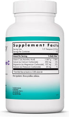NutriCology Buffered Vitamin C Powder - Vitamina C Tamponada con Minerales - 102 Porciones - 241 g