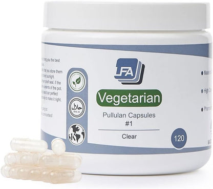 Cápsulas Vacías Tamaño 1 - Pullulan Vegano - – Baja permeabilidad al oxígeno: Protegen los ingredientes sensibles – Image 1