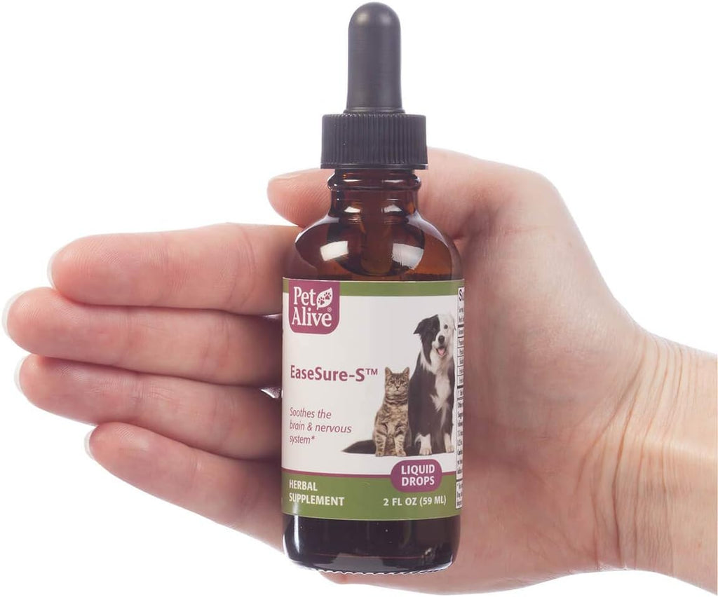 PetAlive EaseSure-S Gotas Herbarias para el Sistema Nervioso de Perros y Gatos - 2 Pack de 118 ml