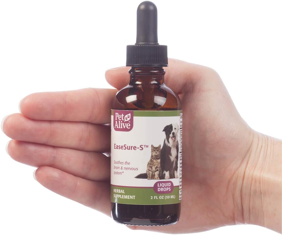 PetAlive EaseSure-S Gotas Herbarias para el Sistema Nervioso de Perros y Gatos - 2 Pack de 118 ml