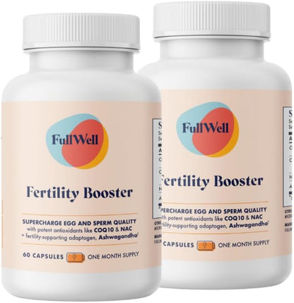 FullWell Fertility Booster - Apoyo a la Concepción para Hombres y Mujeres - Favorece la Calidad del Óvulo y el Esperma - – Image 1