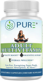 PURE Multivitamínico Adultos Sin Hierro - 90 Cápsulas Vegetales