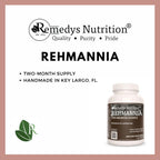 Rehmannia Root - 1.000 mg, 60 Cápsulas Veganas - Suplemento Herbal - 2 Meses de Suministro