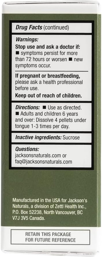 Jackson's 12-in-1 Cell Salt Combo (500 glóbulos, 125 dosis) – Vegano certificado, sin lactosa