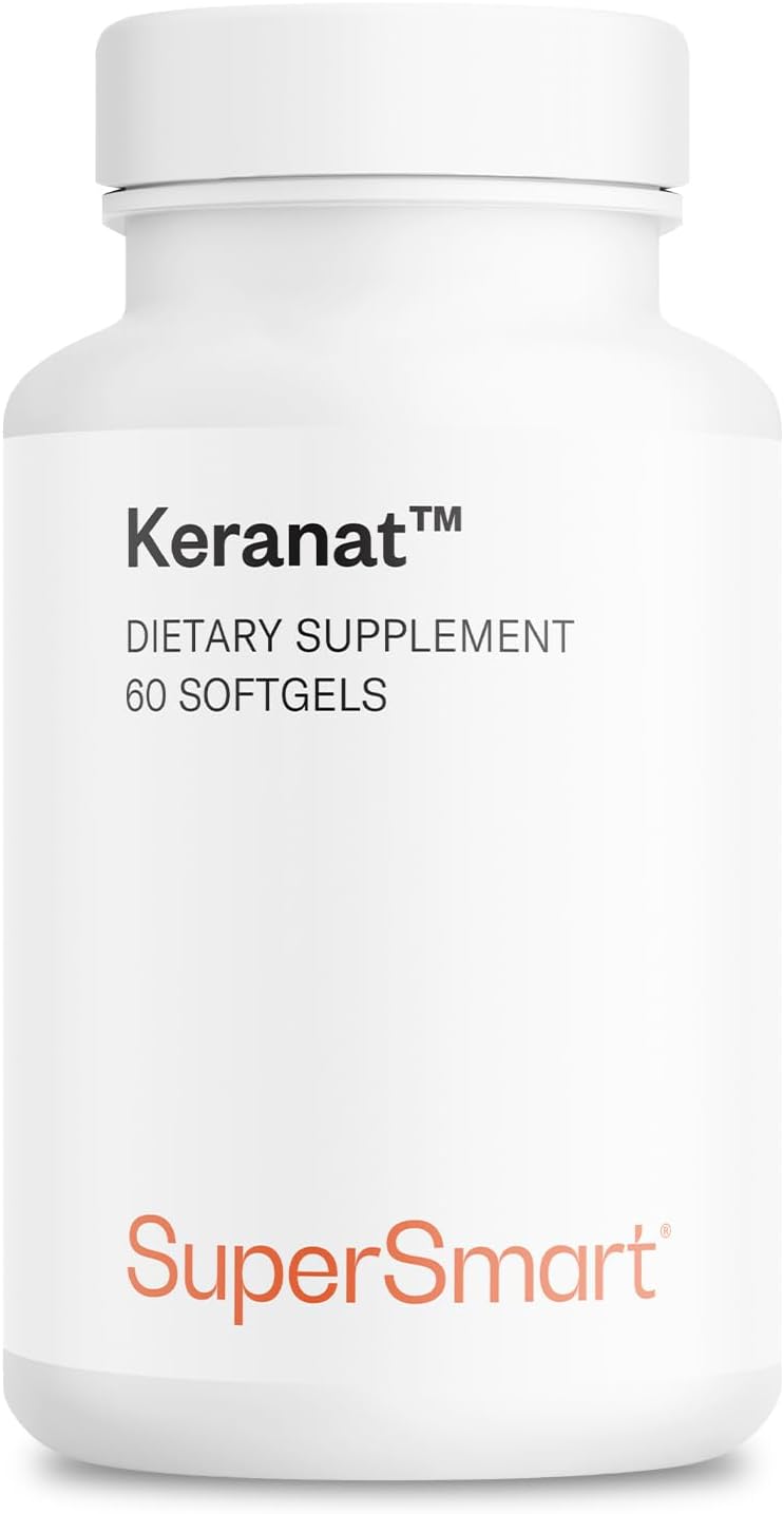 Supersmart Keranat - Fórmula Avanzada con Biotina - Complemento para el Cabello - 60 Cápsulas Blandas