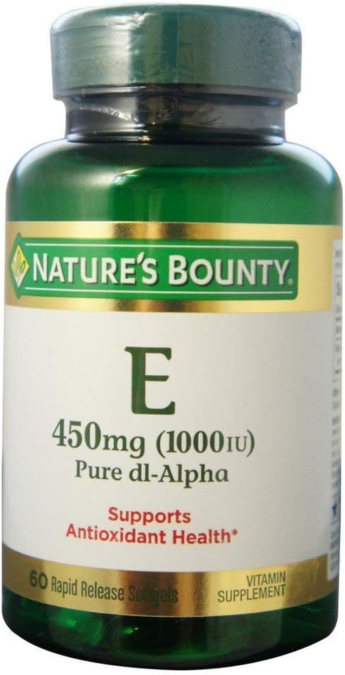 Nature's Bounty Vitamina E 1000 UI - 240 Cápsulas Blandas (Paquete de 4)