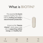 Alaya Biotin 10.000 mcg – 90 Cápsulas Veganas para Cabello, Piel y Uñas