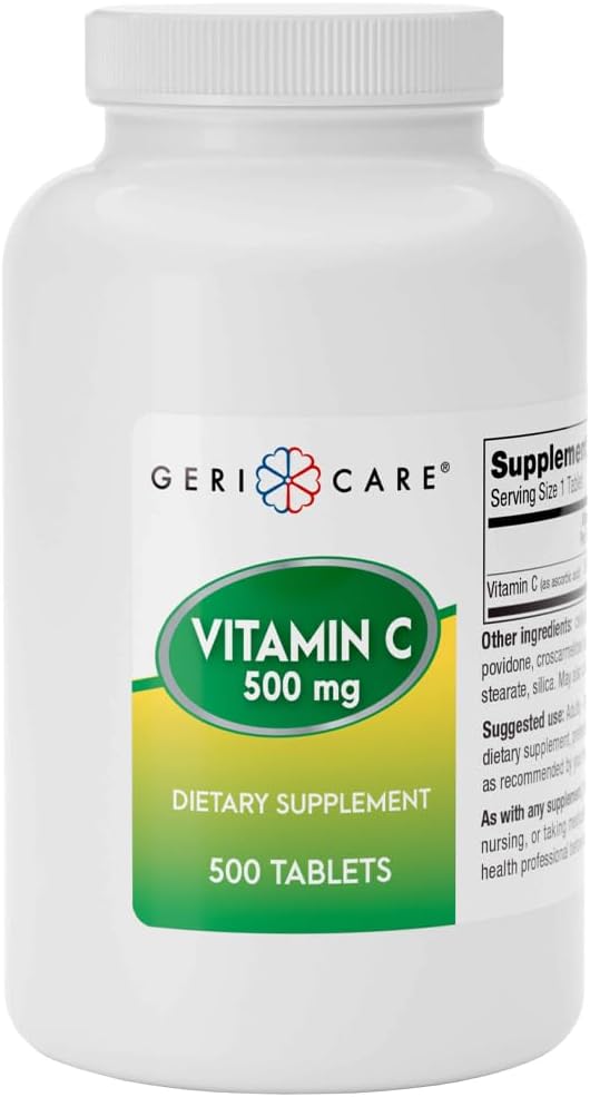 GeriCare Vitamina C 1000 mg – Alta Potencia – 100 Comprimidos